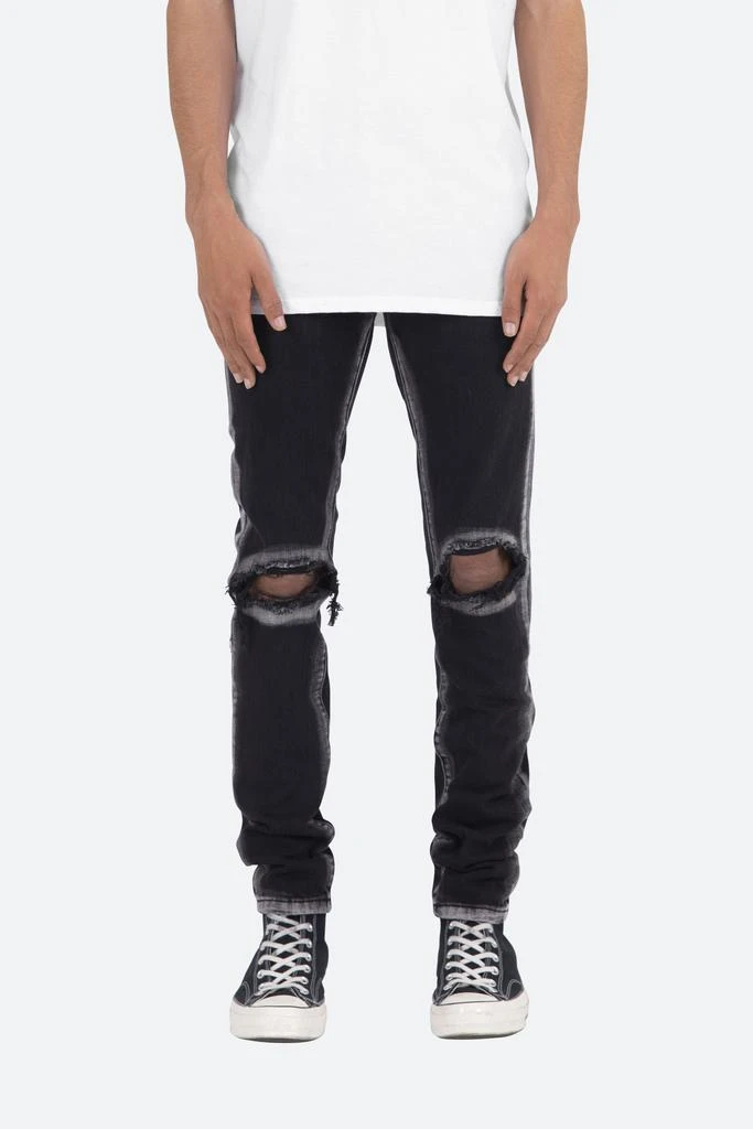 商品MNML|M340 Chalk Slim Denim - Black/White,价格¥257,第1张图片