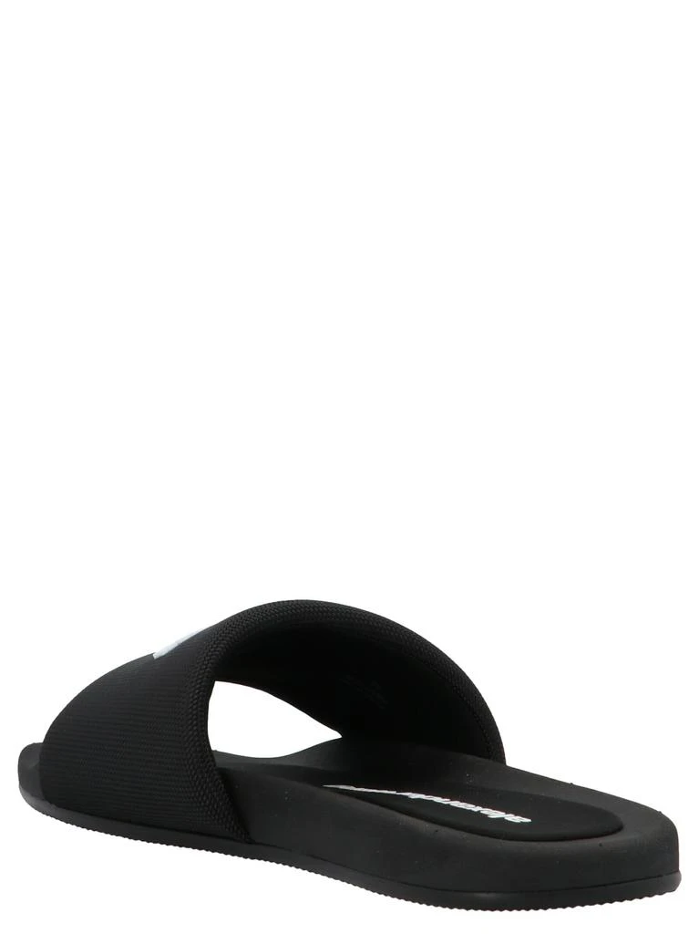 商品Alexander Wang|Logo Band Nylon Sliders Sandals Black,价格¥1765,第2张图片详细描述
