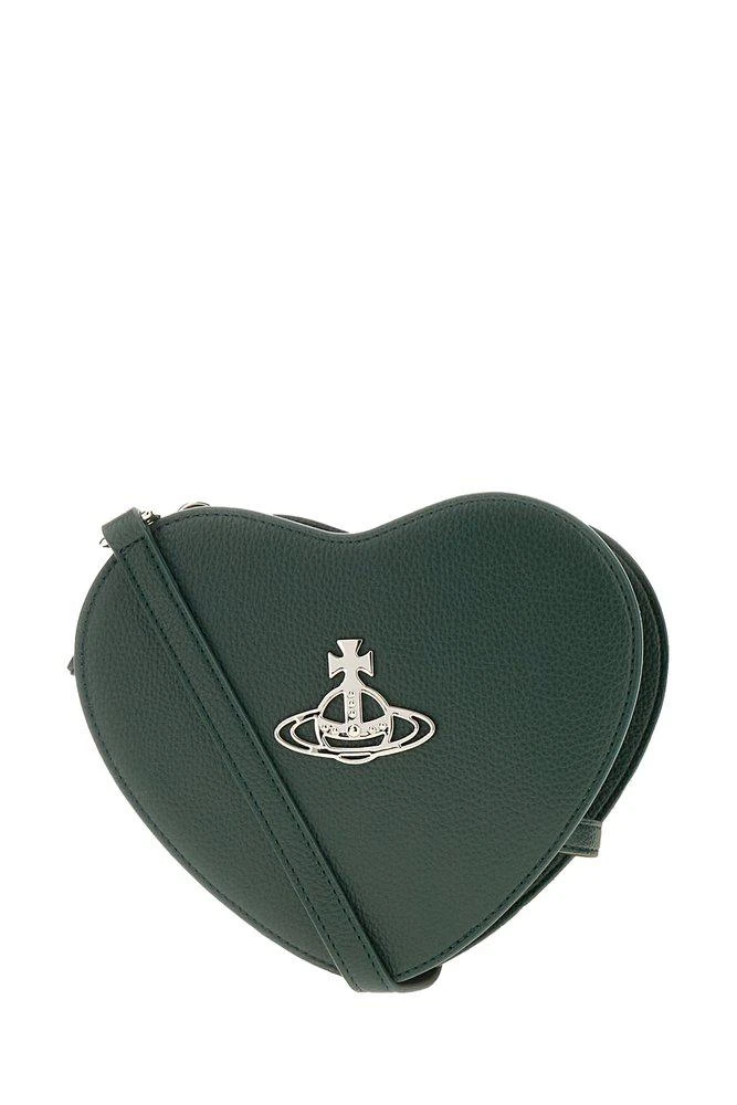 商品Vivienne Westwood|Vivienne Westwood Louise Heart Orb Plaque Shoulder Bag,价格¥2028,第1张图片