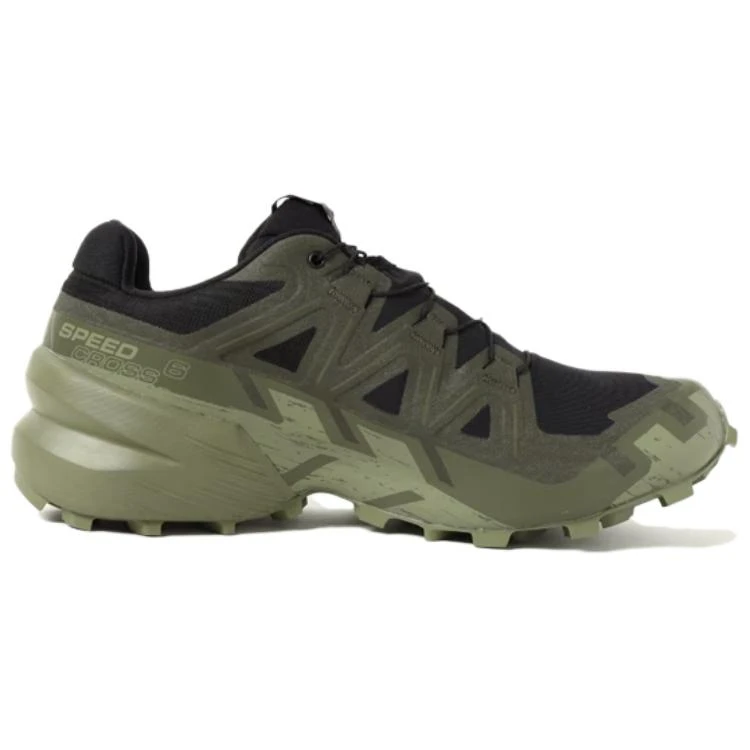商品[国内直发] Salomon|萨洛蒙 Speedcross 6 GORE-TEX 舒适防水透气 低帮 越野跑步鞋 男款 墨绿色,价格¥1317,第3张图片详细描述