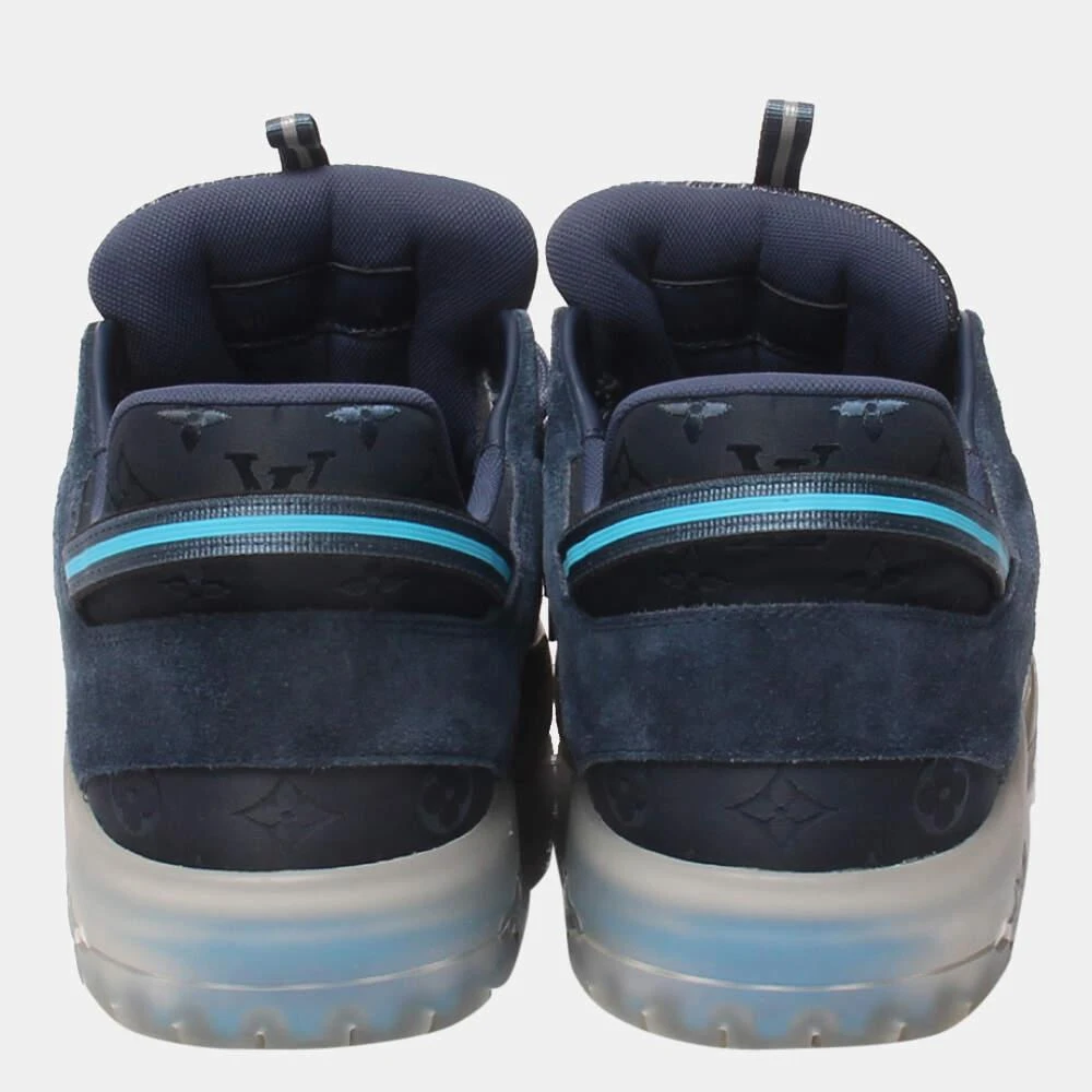商品[二手商品] Louis Vuitton|Louis Vuitton x Lucien Clark A View Blue Sneakers Size US 8 1/2/EU 39,价格¥4756,第2张图片详细描述