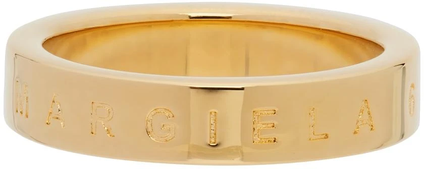商品MAISON MARGIELA|Gold Logo 6 Band Ring,价格¥894,第1张图片