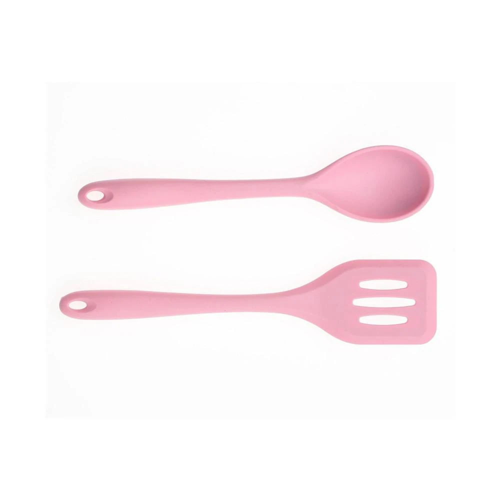 商品Art & Cook|2 Piece Silicone Slotted Turner and Solid Spoon Set,价格¥53,第1张图片