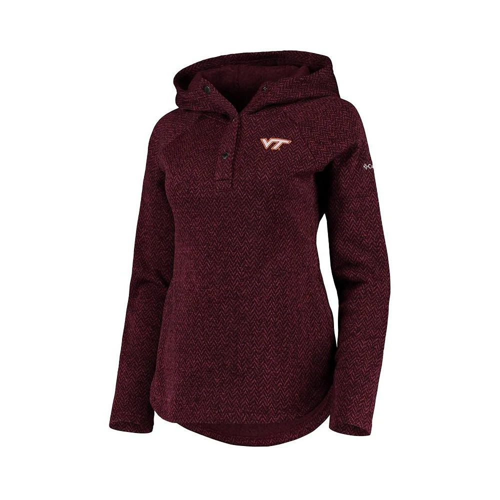 商品Columbia|Women's Maroon Virginia Tech Hokies Darling Days Raglan Fleece Pullover Hoodie,价格¥635,第2张图片详细描述