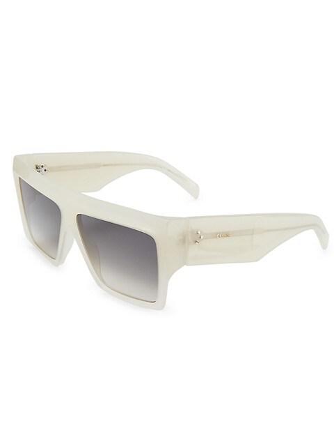 商品Celine|40MM Rectangular Shield Sunglasses,价格¥3391,第4张图片详细描述