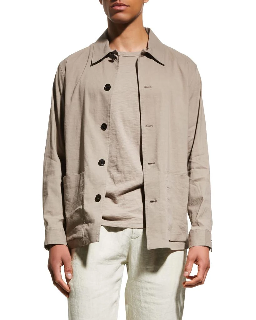 商品Theory|Men's Selk Linen-Blend Chore Jacket,价格¥754,第1张图片