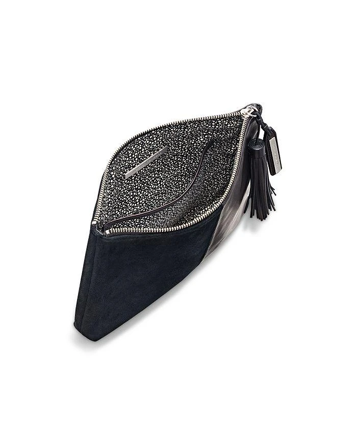 商品Loeffler Randall|Tassel Suede and Leather Clutch,价格¥1083,第3张图片详细描述
