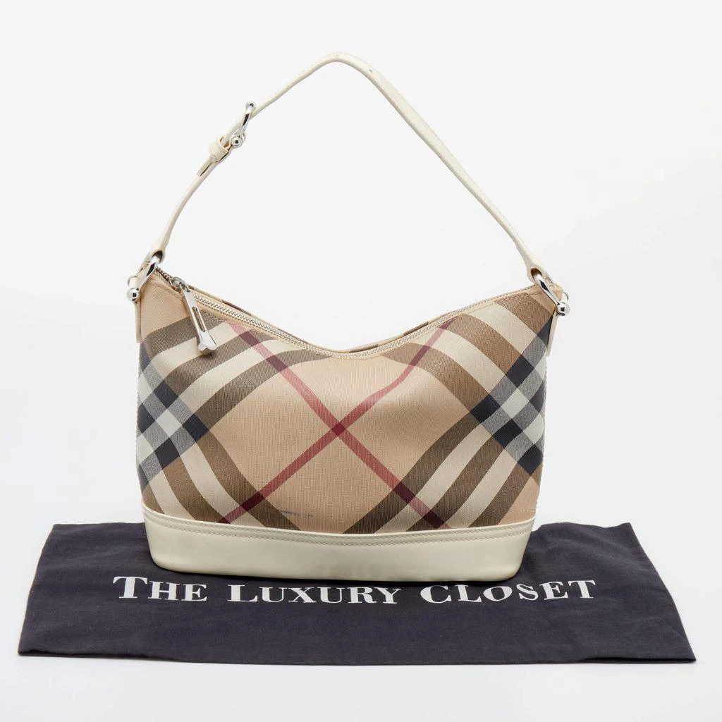 Burberry Beige/Cream Nova Check PVC And Leather Shoulder Bag 商品