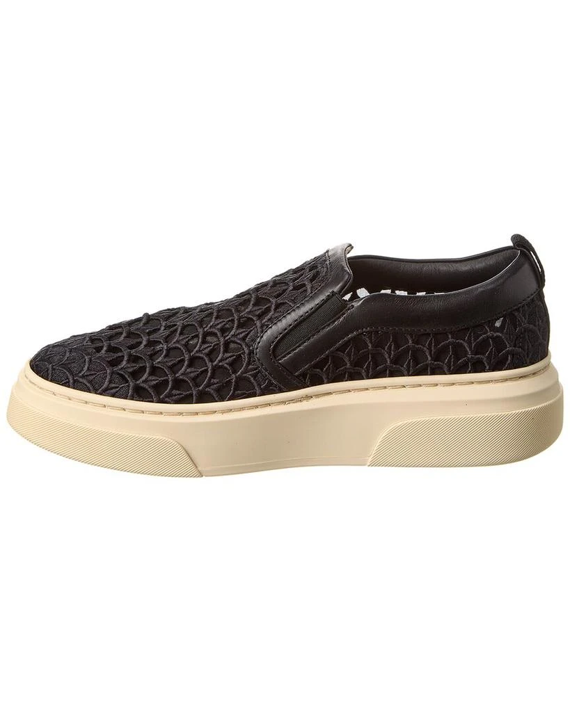 商品Salvatore Ferragamo|Ferragamo Cassina La Leather-Trim Slip-On Sneaker,价格¥3355,第2张图片详细描述