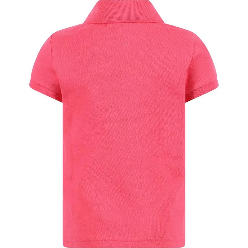 商品Ralph Lauren|Logo embroidery baby girls polo shirt in pink,价格¥449,第2张图片详细描述