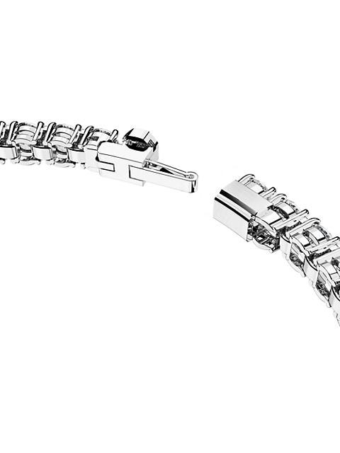 Matrix Rhodium-Plated & Crystal Tennis Bracelet商品第5张图片规格展示