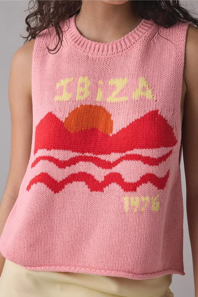 商品BDG|BDG Capri Destination Graphic Knit Vest Top,价格¥74,第2张图片详细描述