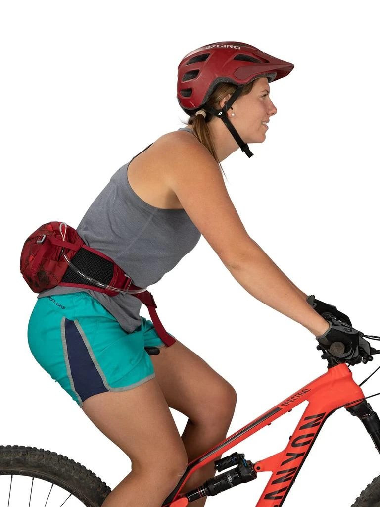 Osprey Seral 4L Unisex Biking Waist Pack with Hydraulics Reservoir, Claret Red 商品