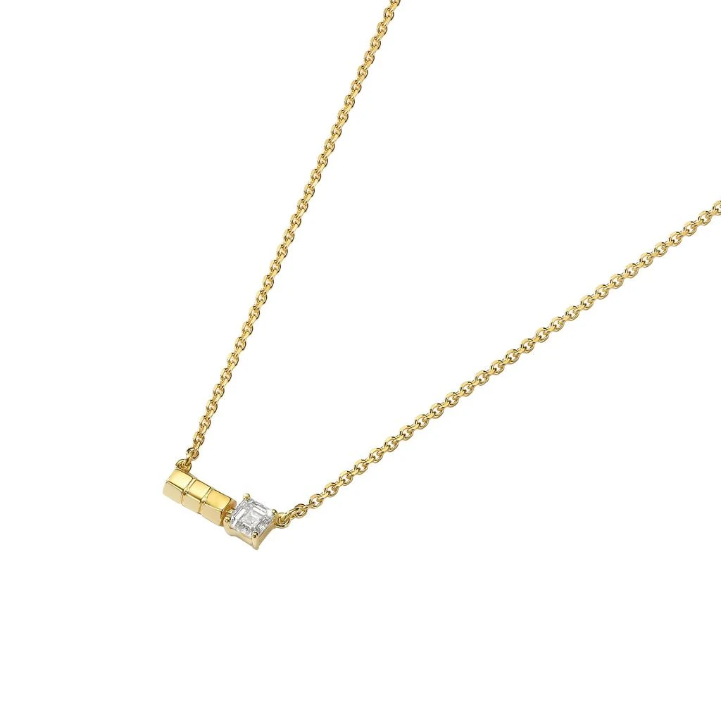 商品AME|Âme Totem 18K Yellow Gold, Lab-Grown Diamond 0.28ct. tw. Mini Bar Necklace,价格¥6165,第2张图片详细描述