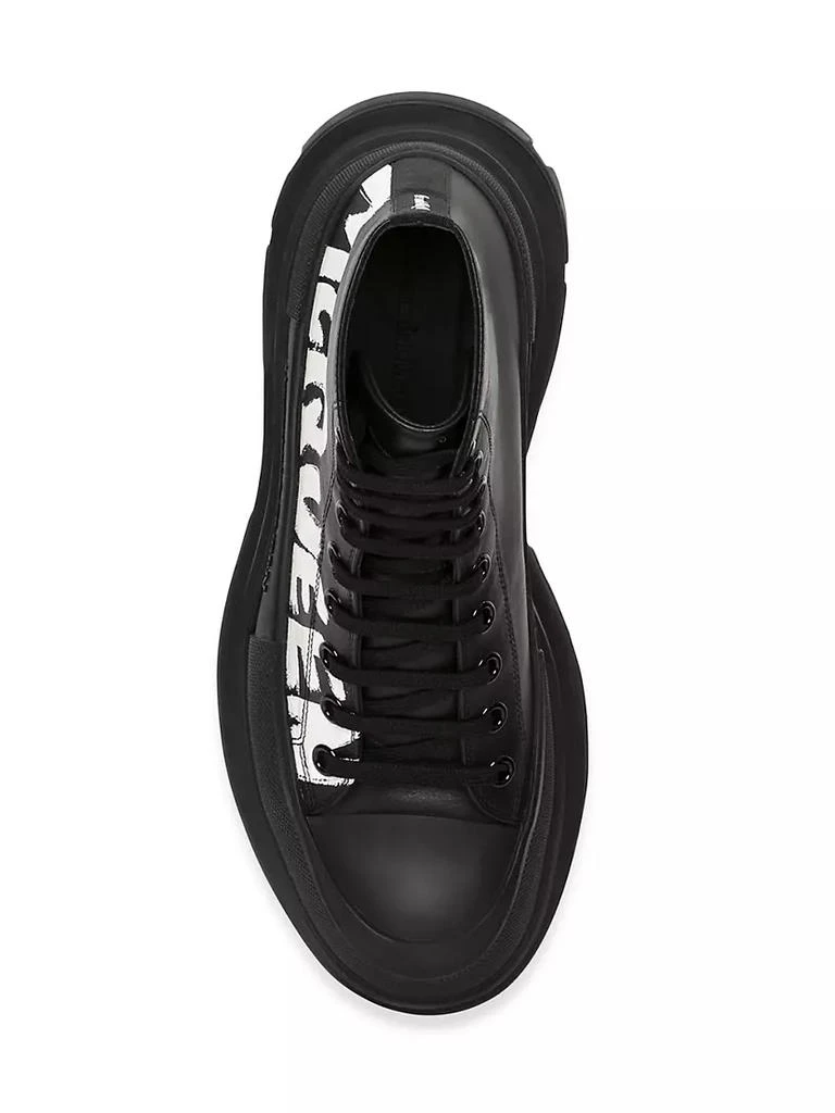 商品Alexander McQueen|Graffiti Tread Slick Leather Boots,价格¥7379,第5张图片详细描述