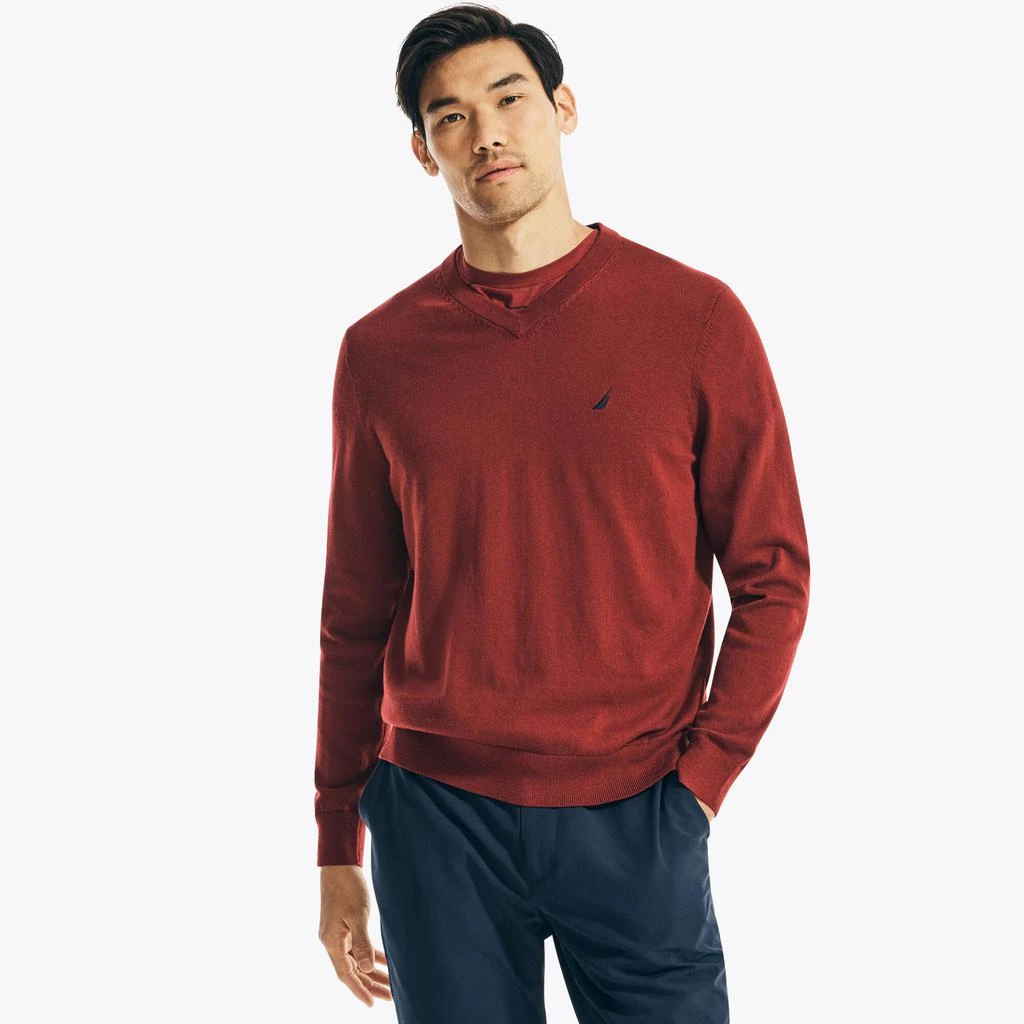 商品Nautica|Nautica Mens Navtech V-Neck Sweater,价格¥163,第2张图片详细描述