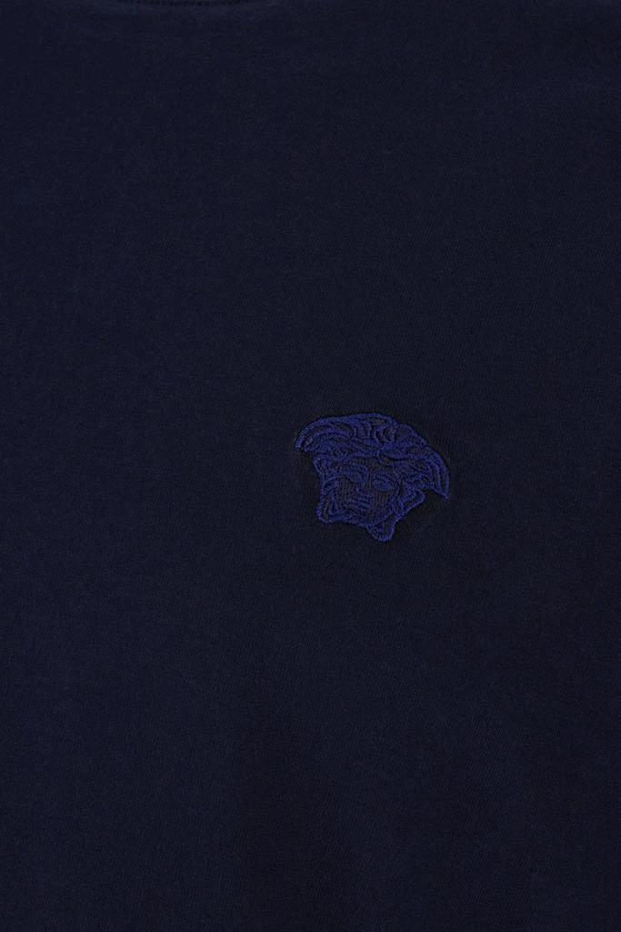 商品Versace|Versace Logo-Embroidered Crewneck T-Shirt,价格¥1808,第3张图片详细描述
