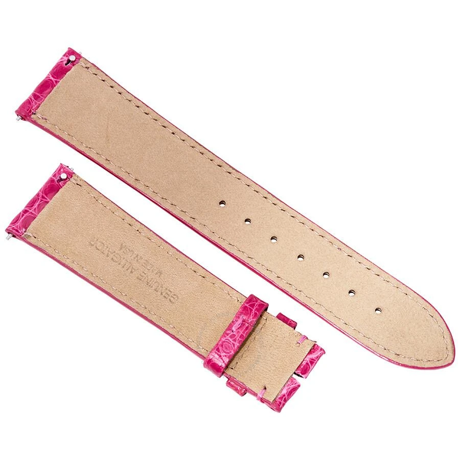 商品Hadley Roma|21 MM Shiny Hot Pink Alligator Leather Strap,价格¥371,第2张图片详细描述