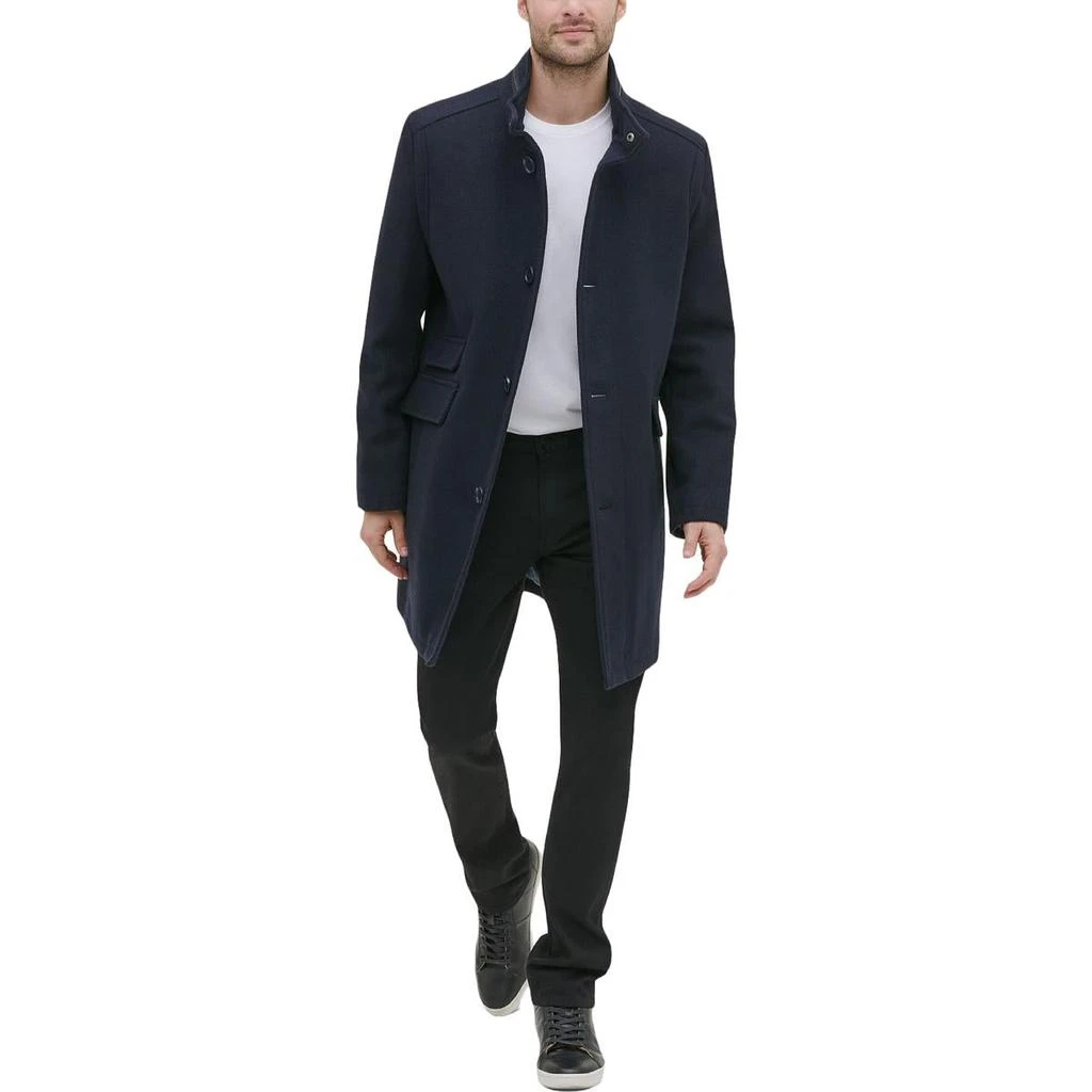 商品Kenneth Cole|Kenneth Cole New York Mens Wool Blend Single Breasted Pea Coat,价格¥516,第2张图片详细描述