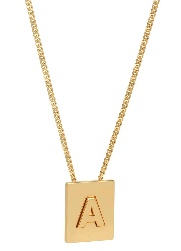 商品Celine|Alphabet金色饰面字母A黄铜项链,价格¥3721,第1张图片