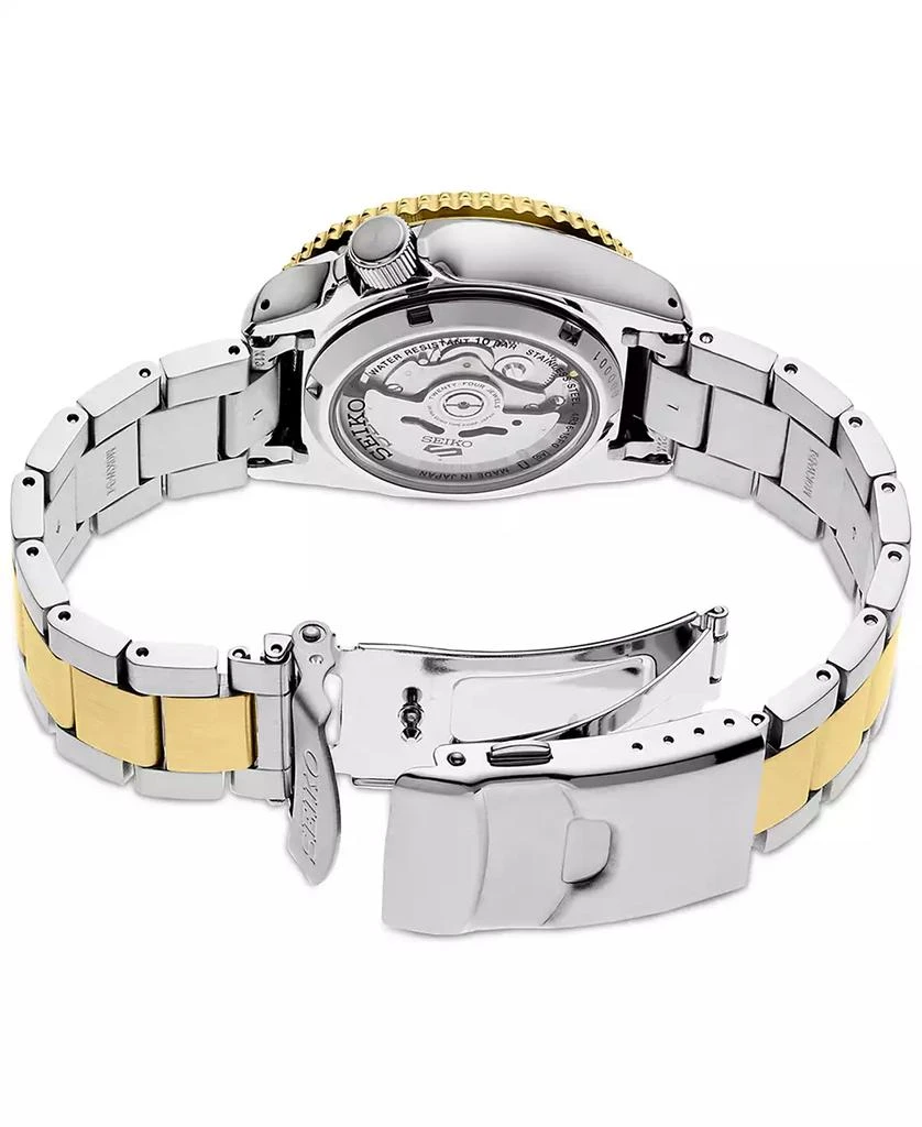 商品Seiko|Men's Automatic 5 Sports Two-Tone Stainless Steel Bracelet Watch 43mm,价格¥2943,第3张图片详细描述