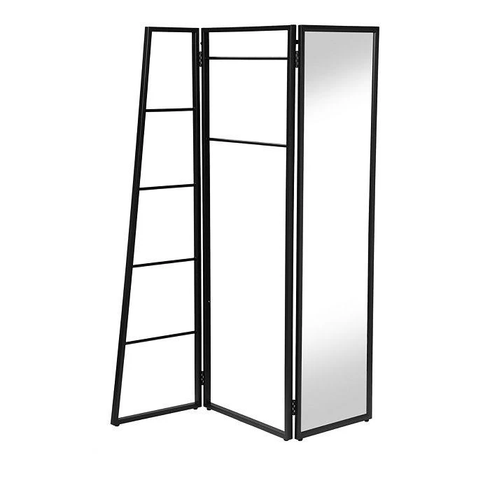 商品Sparrow & Wren|Birdsall Black Coat Rack Stand with Mirror,价格¥5034,第1张图片