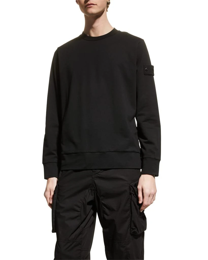 商品Stone Island|Men's Cotton Terry Garment-Dyed Sweatshirt,价格¥1826,第1张图片