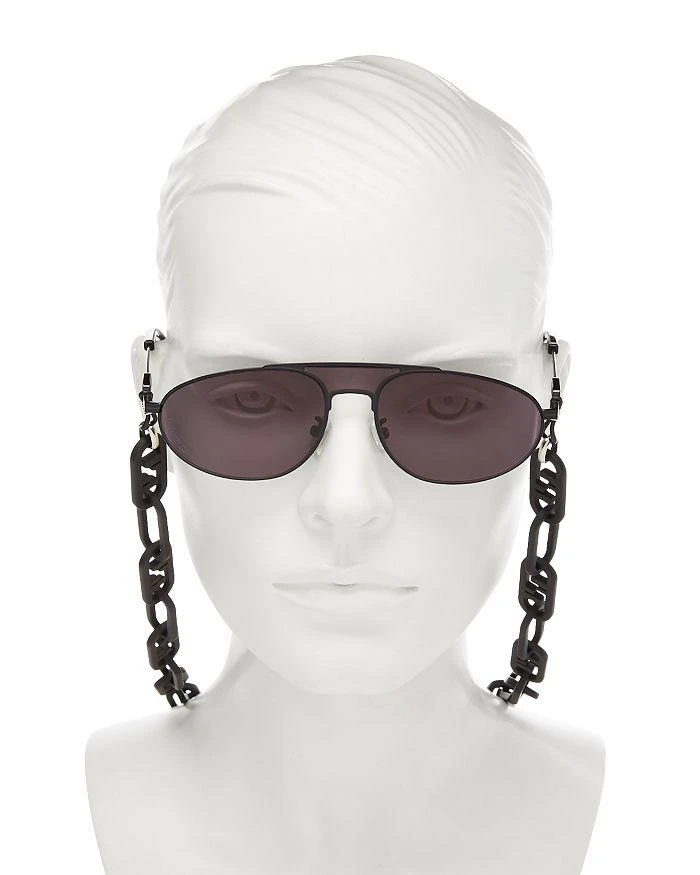 商品Fendi|Brow Bar Round Sunglasses, 57mm,价格¥6292,第2张图片详细描述