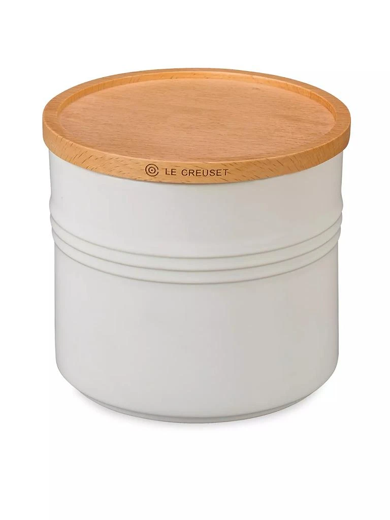 商品Le Creuset|1.5-Quart Stoneware Canister with Wood Lid,价格¥419,第1张图片