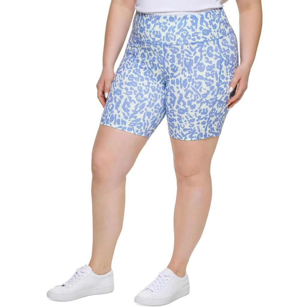 商品Calvin Klein|Calvin Klein Performance Womens Plus Fitness Running Bike Short,价格¥62,第1张图片