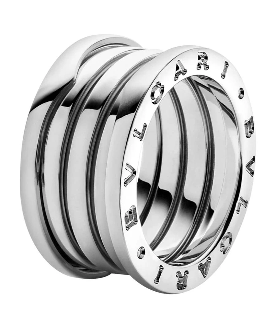 商品BVLGARI|White Gold B.zero1 Four Band Ring,价格¥34188,第1张图片