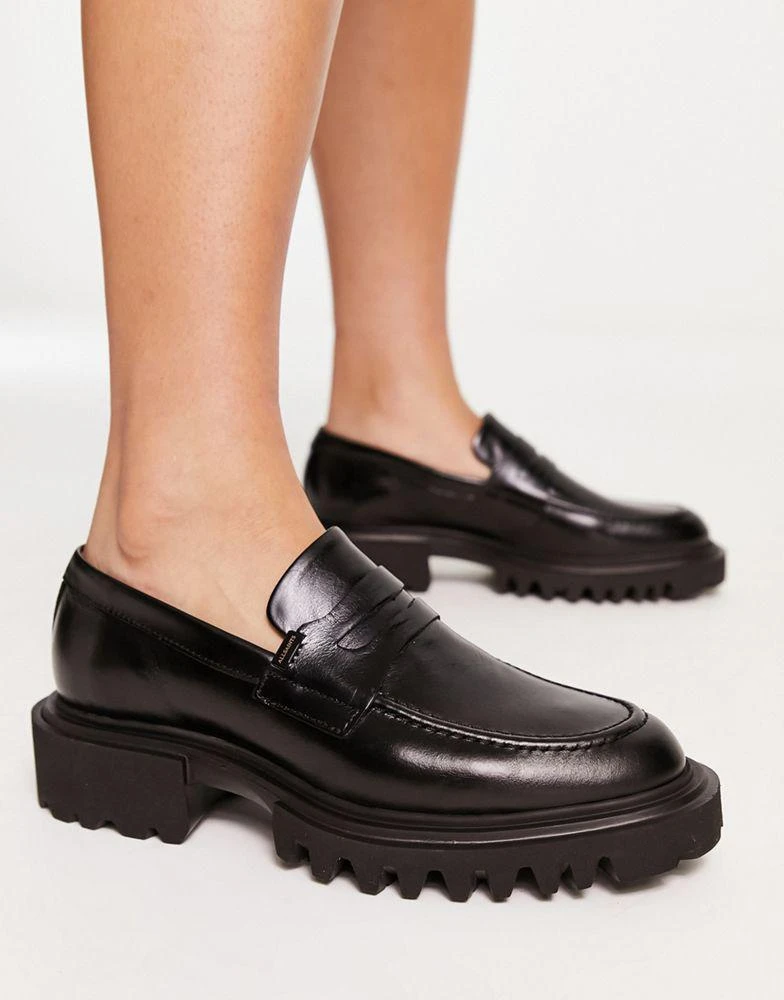 商品ALL SAINTS|AllSaints Lola leather loafer in black,价格¥1777,第3张图片详细描述