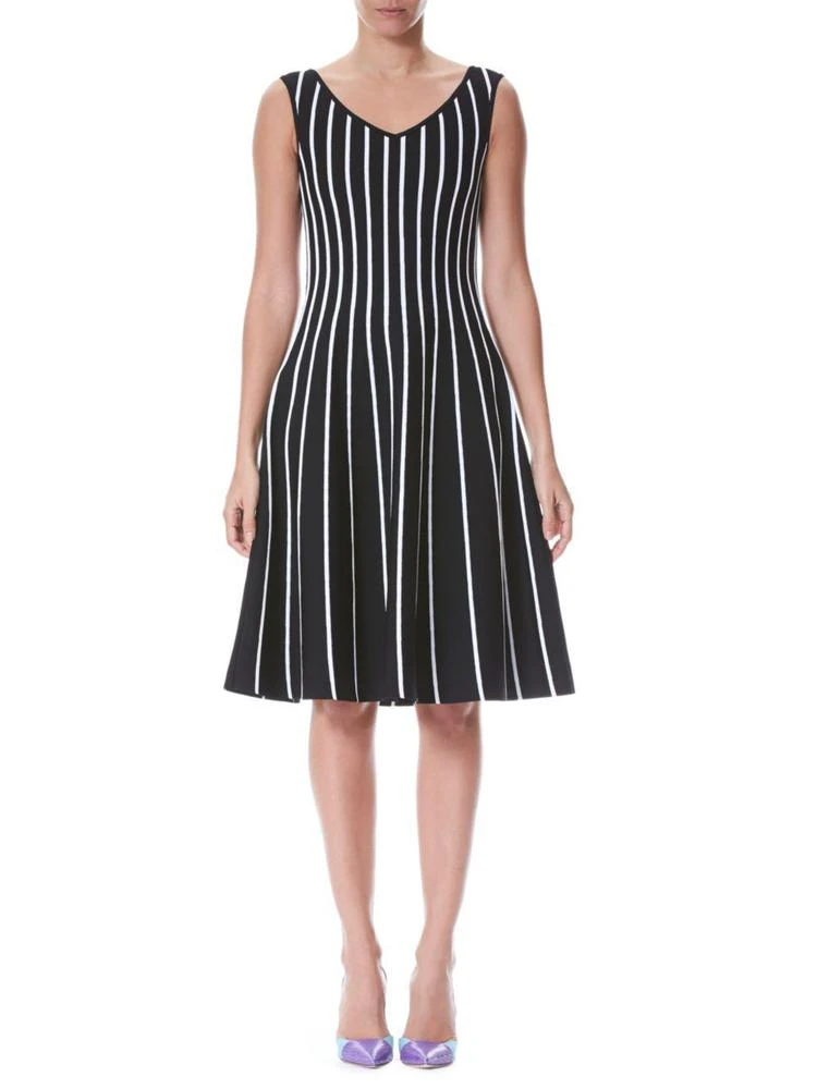 商品Carolina Herrera|Stripe Knit Fit-&-Flare Dress,价格¥4649,第3张图片详细描述