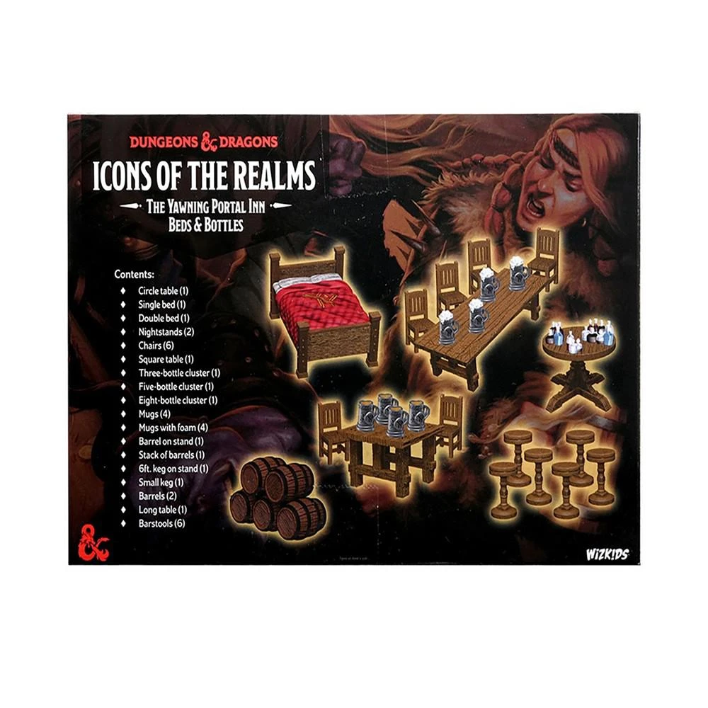 商品Dungeons & Dragons|Icons of the Realms the Yawning Portal Inn Beds Bottles Role Playing Game Miniatures Set,价格¥374,第3张图片详细描述
