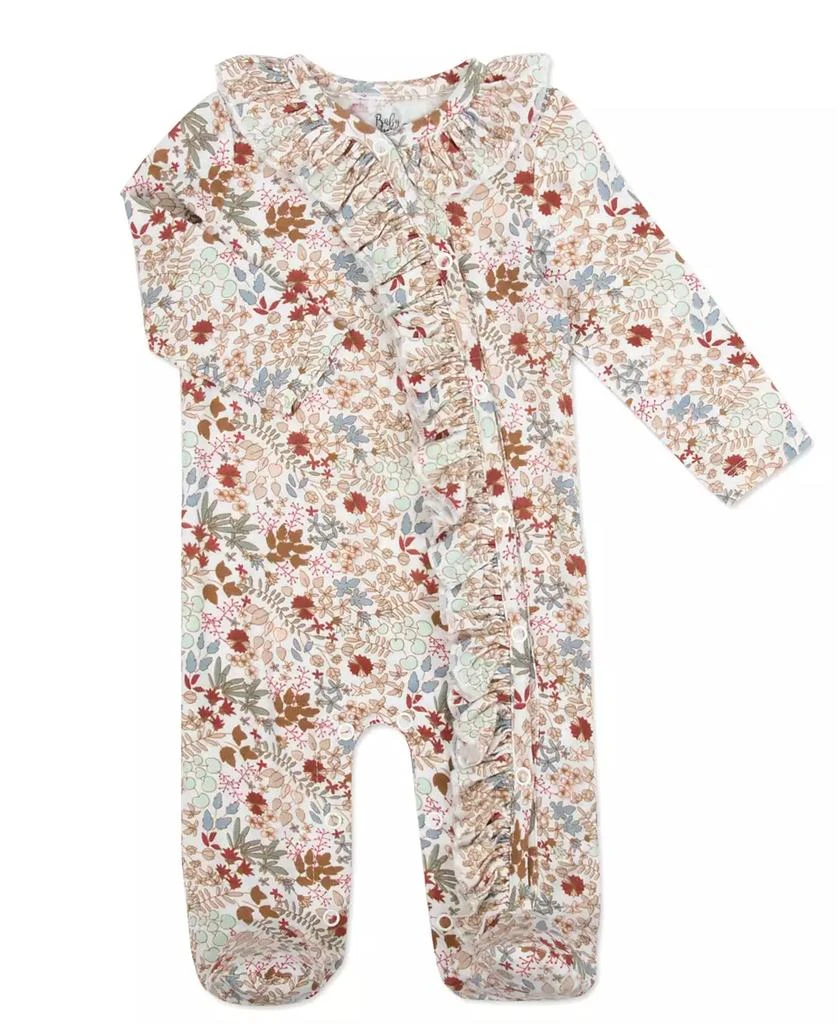 商品Baby Essentials|Baby Girl Floral Footie, Swaddle, Headband & Wood Sign, 4-Piece Set,价格¥90,第4张图片详细描述