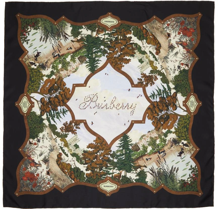 商品Burberry|Silk Archive Square Scarf,价格¥3577,第1张图片