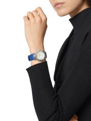 36MM Stainless Steel & Leather Strap Watch商品第5张图片规格展示