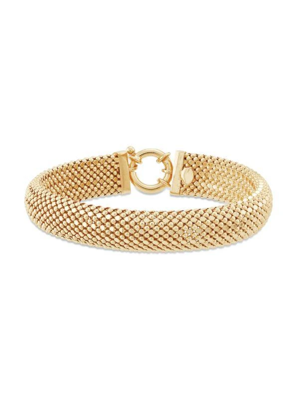 商品Saks Fifth Avenue|14K Goldplated Woven Bracelet,价格¥2329,第1张图片