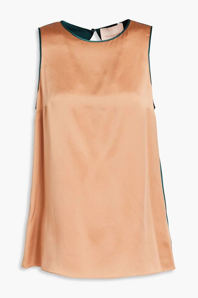商品ROKSANDA|Two-tone silk-satin top,价格¥1398,第3张图片详细描述