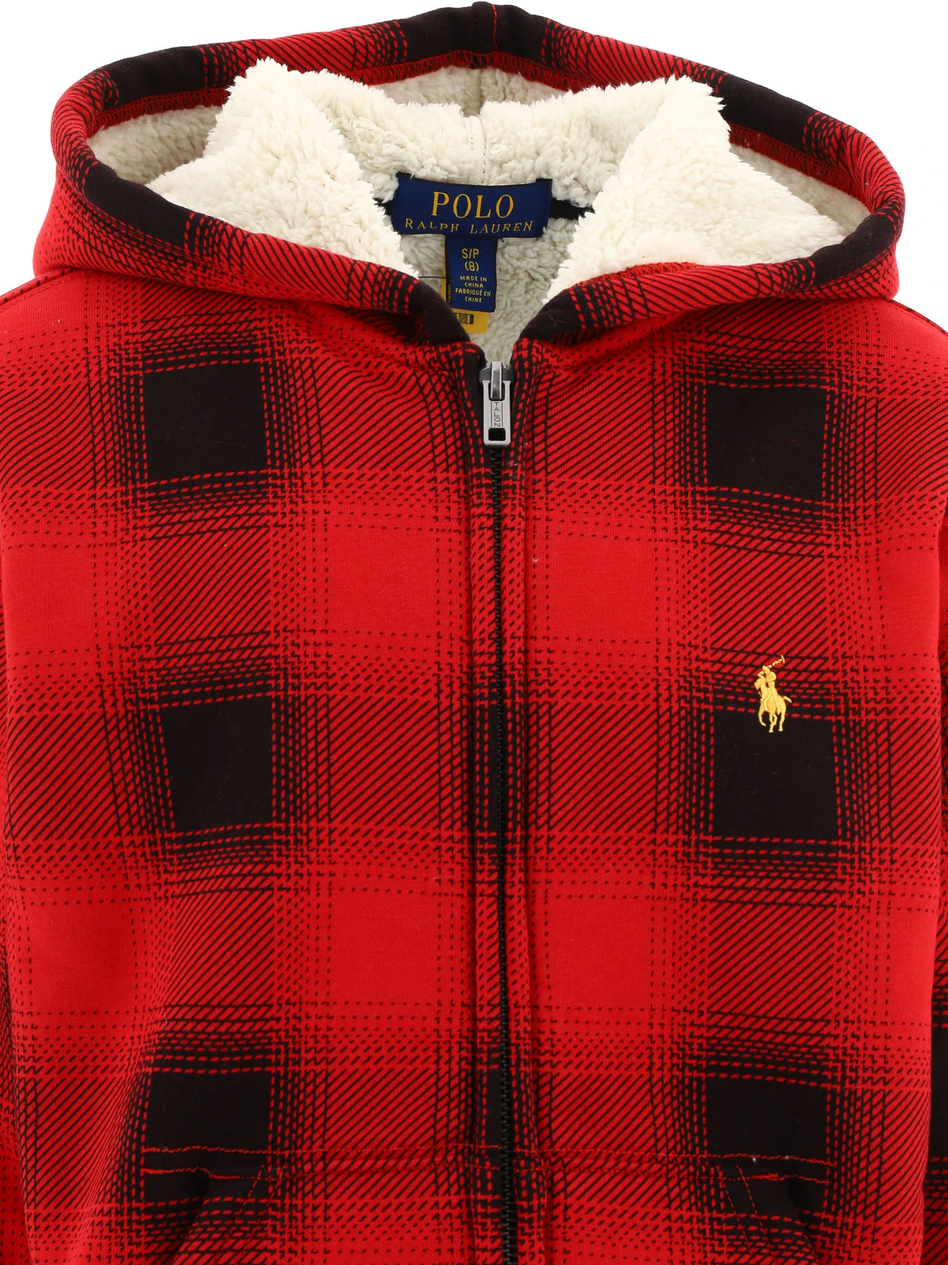 商品【商品预售7天】 Ralph Lauren|Ralph Lauren 男童卫衣 883090001OMBREPLAIDMARTINRED 红色,价格¥627,第4张图片详细描述
