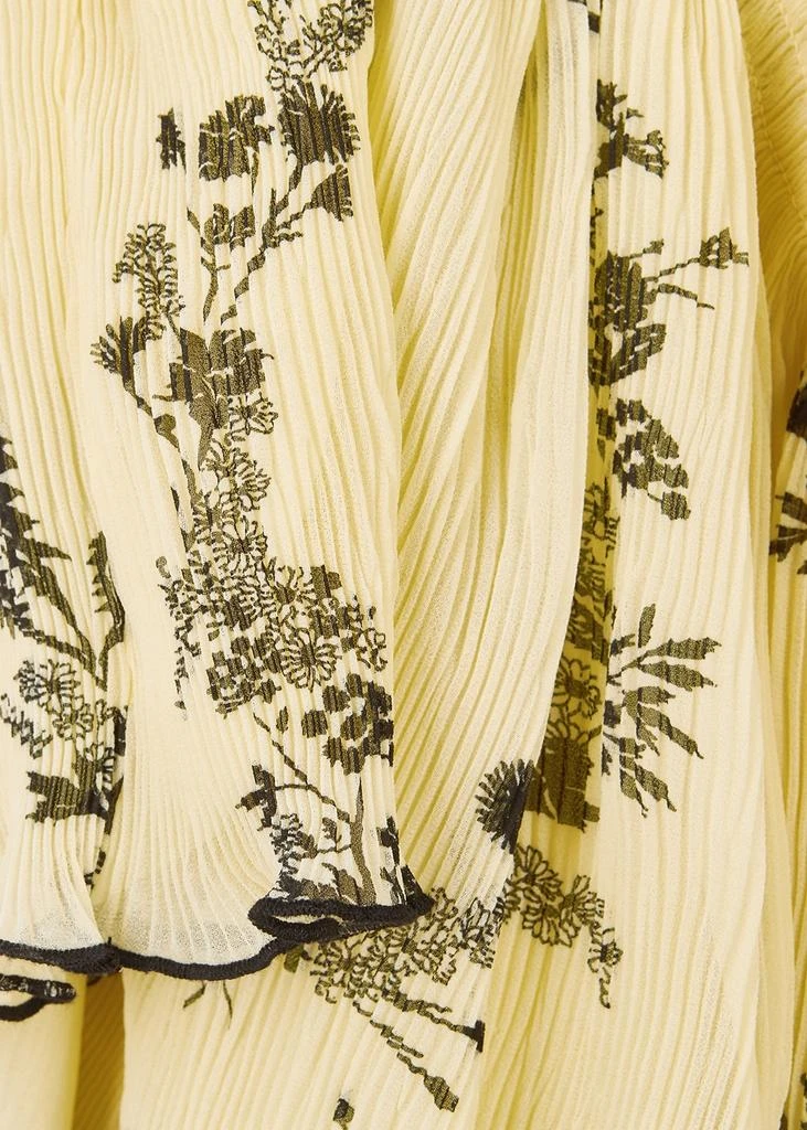 商品Ganni|Floral-print plissé dress,价格¥814,第5张图片详细描述
