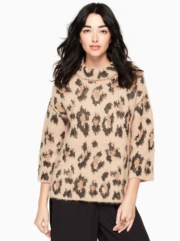 商品Kate Spade|leopard-print chunky sweater,价格¥1950,第1张图片