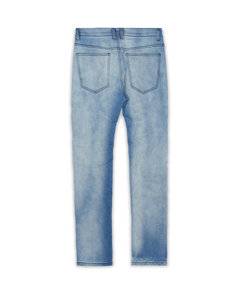商品Reason Clothing|Perry Embroidered Slim Fit Light Washed Denim Jeans,价格¥363,第7张图片详细描述