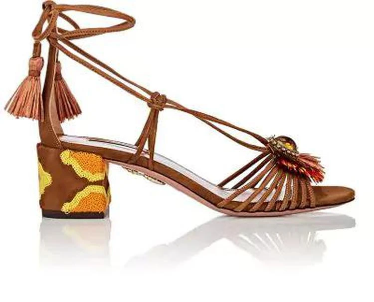 商品Aquazzura|Samba Suede Sandals,价格¥2745,第1张图片