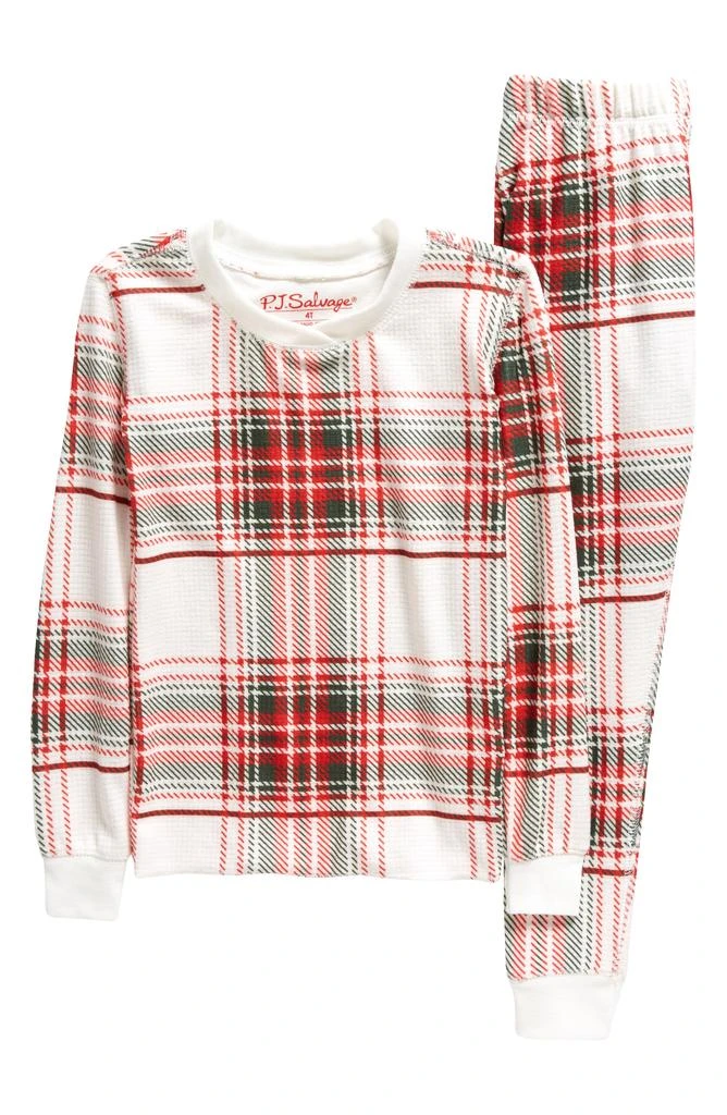 商品PJ Salvage|Kids' Plaid Fitted Two-Piece Pajamas,价格¥165,第1张图片