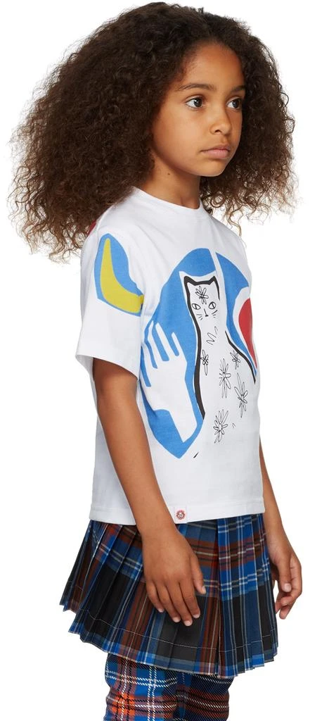 商品Charles Jeffrey Loverboy|SSENSE Exclusive Kids White Graphic T-Shirt,价格¥248,第2张图片详细描述