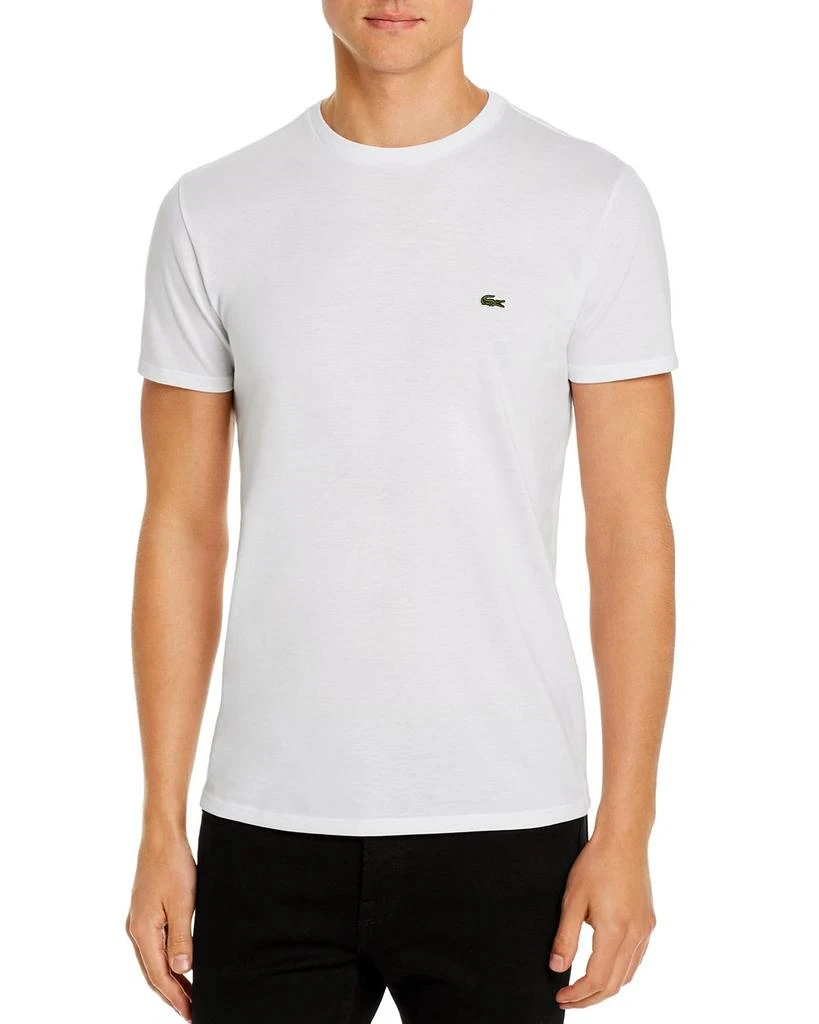 商品Lacoste|Crewneck Pima Cotton Tee,价格¥270,第1张图片详细描述