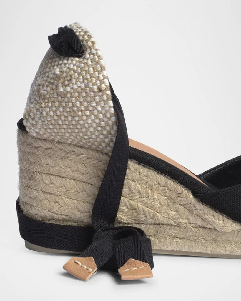 商品Castaner|Carina Canvas Ankle-Tie Wedge Espadrilles,价格¥1274,第3张图片详细描述