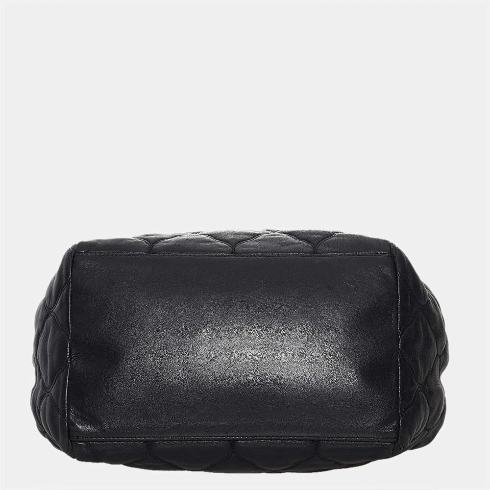 商品[二手商品] Chanel|Chanel Black Matelasse Lambskin Leather Shoulder Bag,价格¥20493,第4张图片详细描述