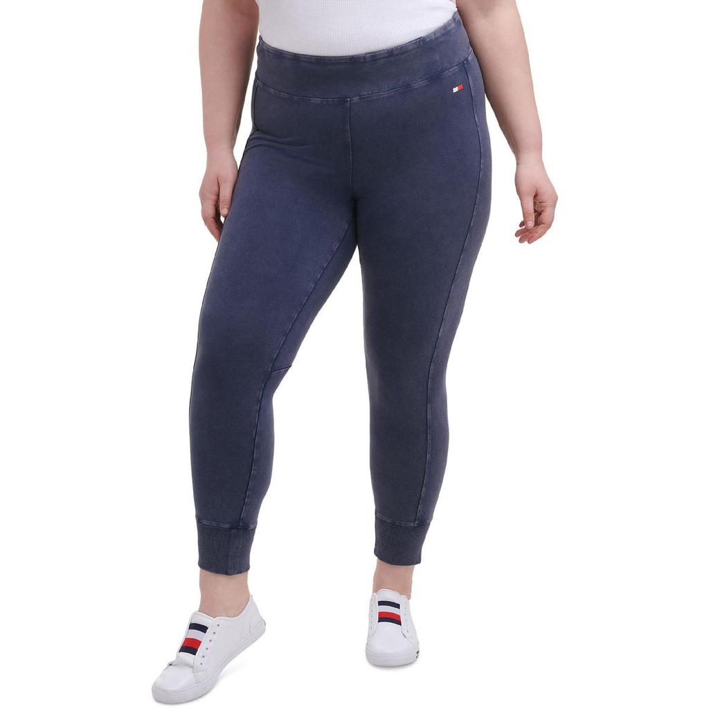 Tommy Hilfiger Sport Womens Plus Knit High Rise Leggings商品第1张图片规格展示